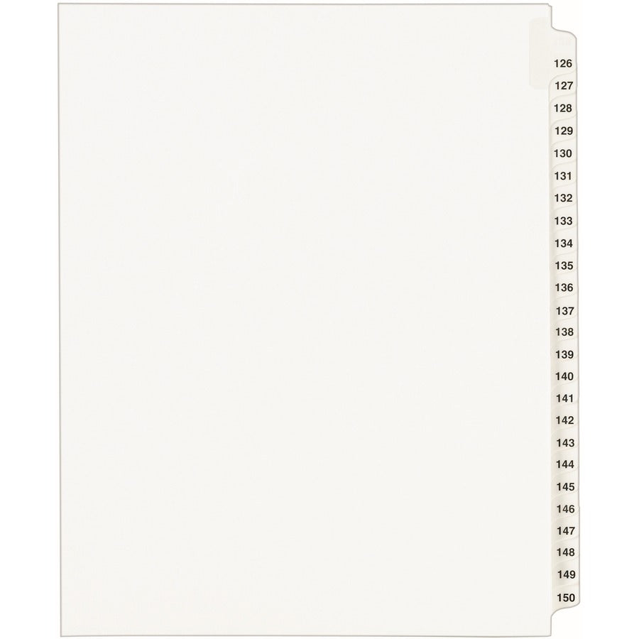 Avery&reg; Standard Collated Legal Dividers Avery&reg; Style Letter Size 126-150 Tab Set (01335)