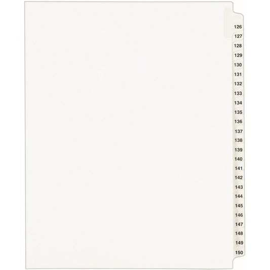 Avery&reg; Standard Collated Legal Dividers Avery&reg; Style Letter Size 126-150 Tab Set (01335)