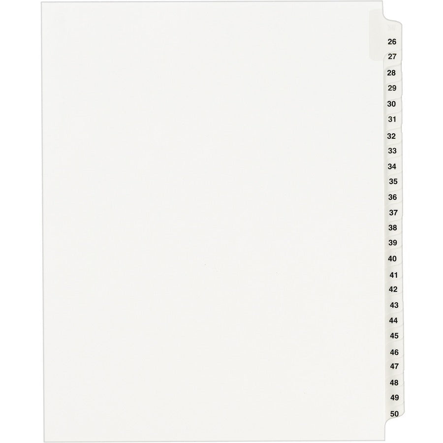 Avery&reg; Standard Collated Legal Dividers Avery&reg; Style Letter Size 26-50 Tab Set (01331)