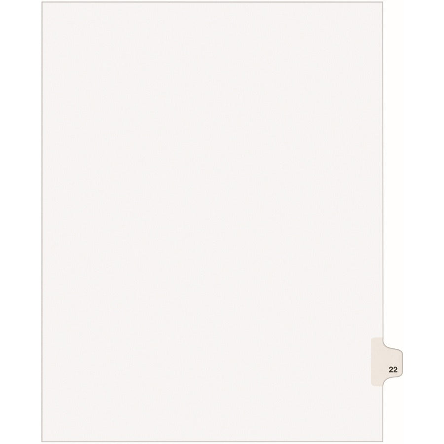 Avery&reg; Individual Legal Dividers Avery&reg; Style Letter Size Side Tab #22 (01022)