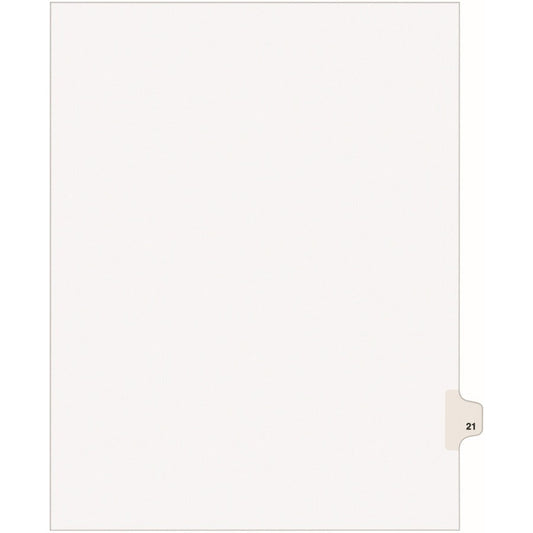 Avery&reg; Individual Legal Dividers Avery&reg; Style Letter Size Side Tab #21 (01021)