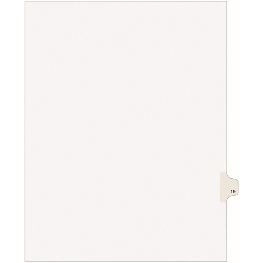 Avery&reg; Individual Legal Dividers Avery&reg; Style Letter Size Side Tab #19 (01019)