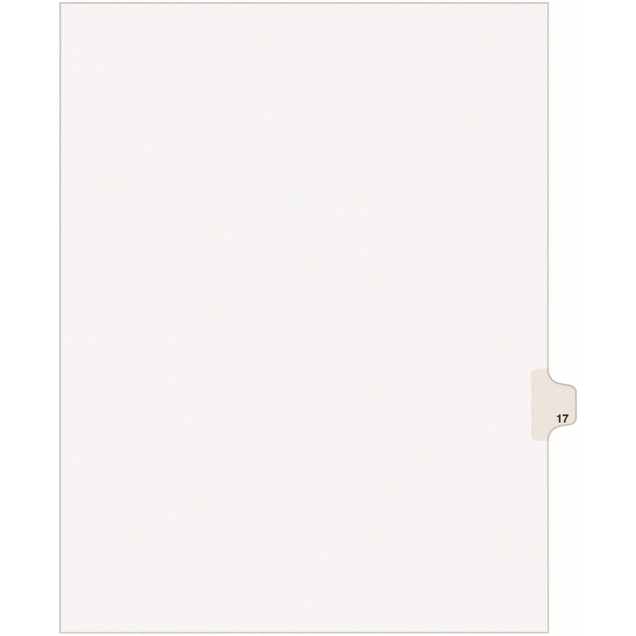 Avery&reg; Individual Legal Dividers Avery&reg; Style Letter Size Side Tab #17 (01017)