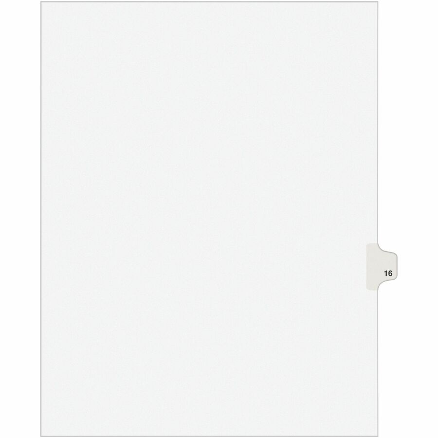 Avery&reg; Individual Legal Dividers Avery&reg; Style Letter Size Side Tab #16 (01016)