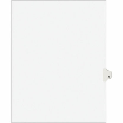 Avery&reg; Individual Legal Dividers Avery&reg; Style Letter Size Side Tab #16 (01016)