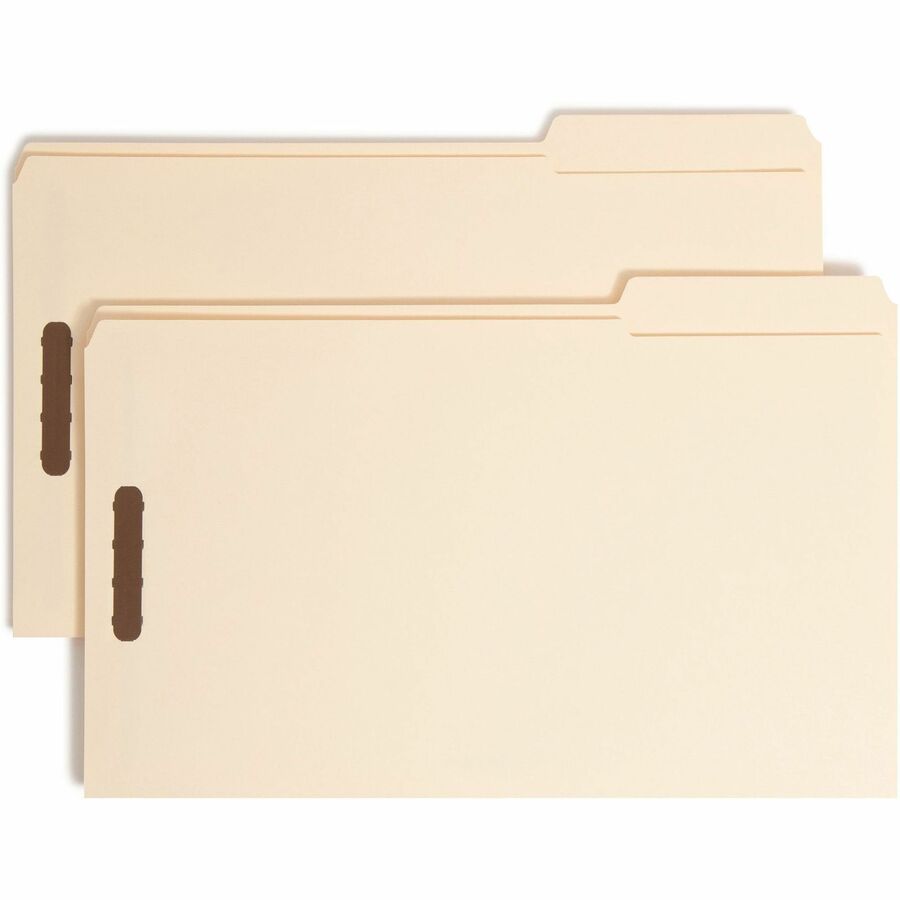 Smead 1/3 Tab Cut Legal Recycled Fastener Folder