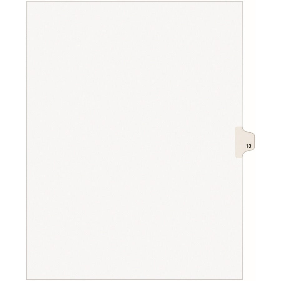 Avery&reg; Individual Legal Dividers Avery&reg; Style Letter Size Side Tab #13 (11923)