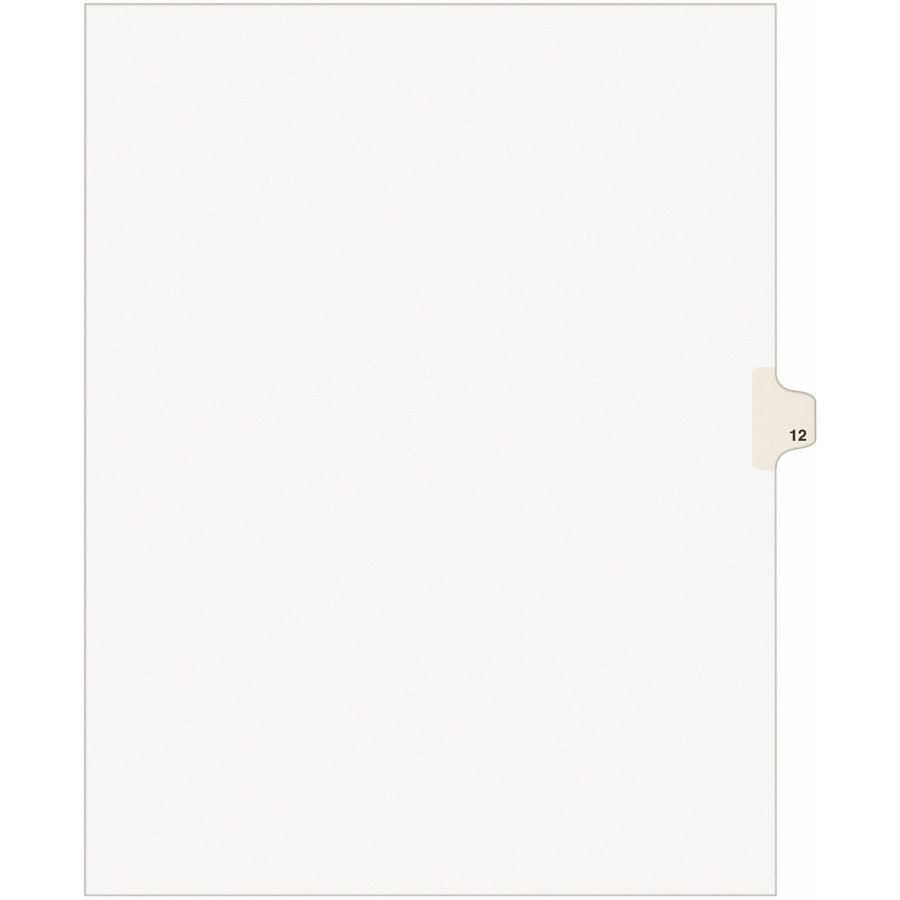 Avery&reg; Individual Legal Dividers Avery&reg; Style Letter Size Side Tab #12 (11922)