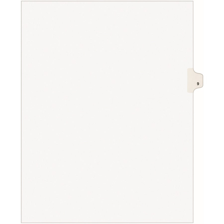 Avery&reg; Individual Legal Dividers Style Letter Size Side Tab #9 (11919)