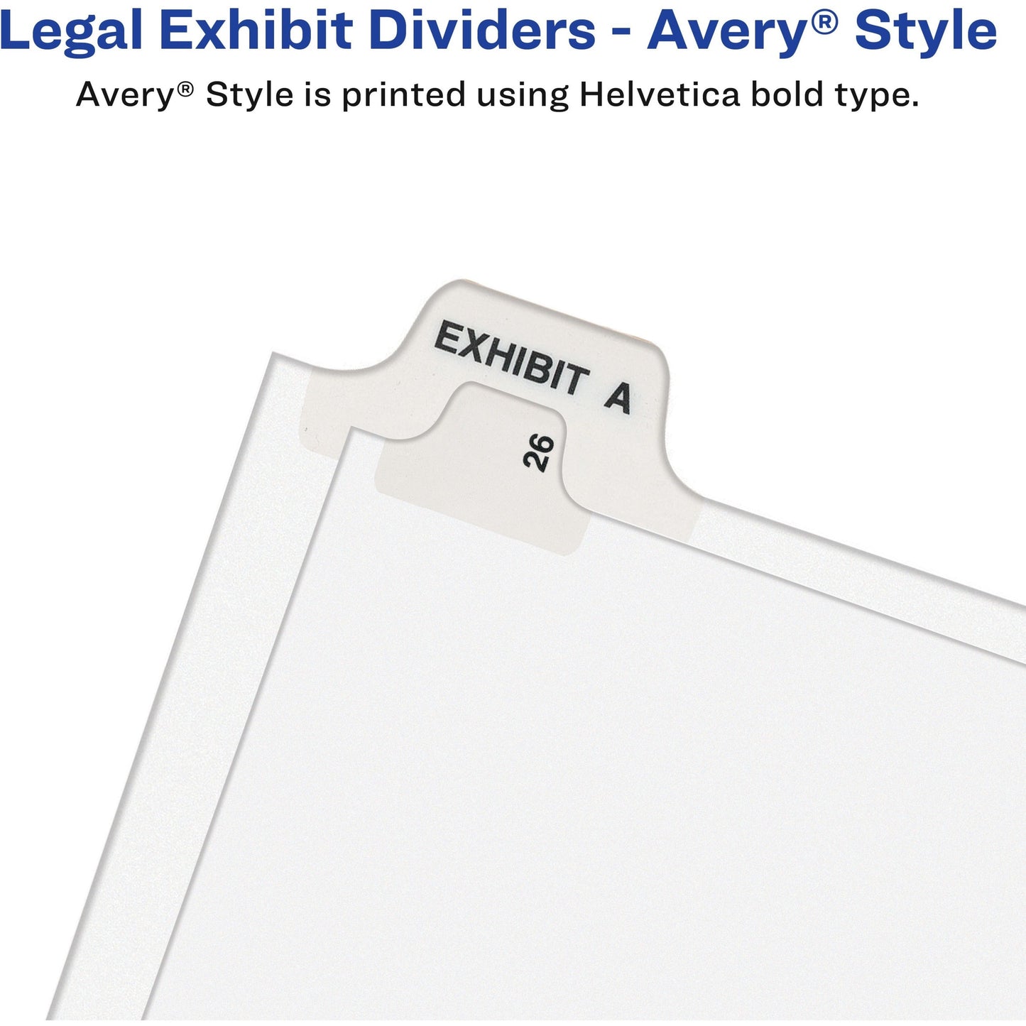 Avery&reg; Premium Collated Legal Dividers Style Letter Size 51-75 & Table of Contents Tab Set (11396)