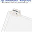 Avery® Premium Collated Legal Dividers Style Letter Size 51-75 & Table of Contents Tab Set (11396)