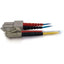 C2G-2m LC-SC 50/125 OM2 Duplex Multimode PVC Fiber Optic Cable - Blue