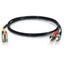 C2G-10m LC-ST 62.5/125 OM1 Duplex Multimode PVC Fiber Optic Cable - Black