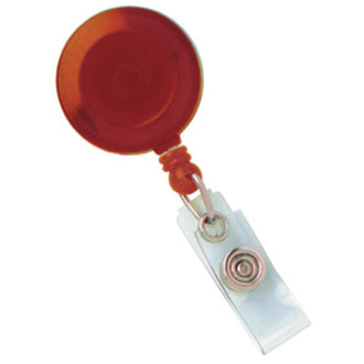 Brady Round Translucent Spring Clip Badge Reel