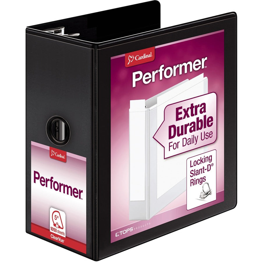 Cardinal Performer ClearVue 5" Slant-D Binder