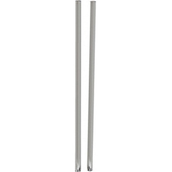 SET OF 84IN CHROME POLES       