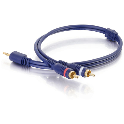 C2G 50ft Velocity One 3.5mm Stereo Male to Two RCA Stereo Male Y-Cable