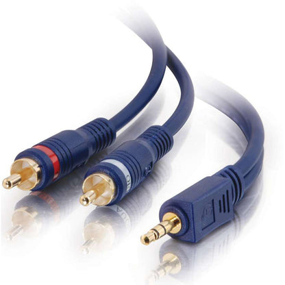 C2G 50ft Velocity One 3.5mm Stereo Male to Two RCA Stereo Male Y-Cable