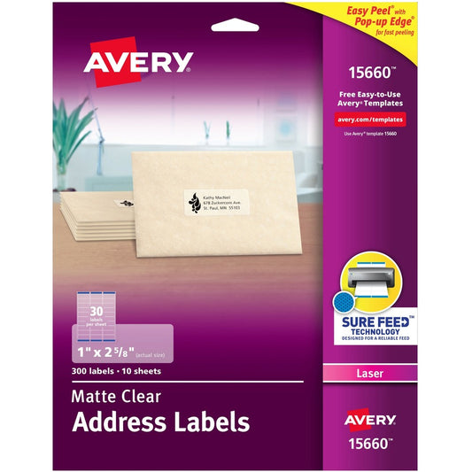 Avery&reg; Matte Address Labels - Sure Feed Technology