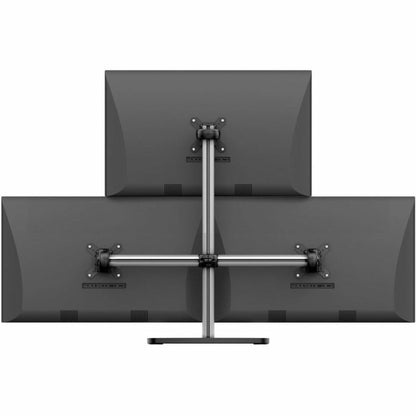 Atdec quad/triple/dual/single monitor desk mount - Freestanding base - Loads up to 17.6lb flat or 13.5lb curved - VESA 75x75 100x100