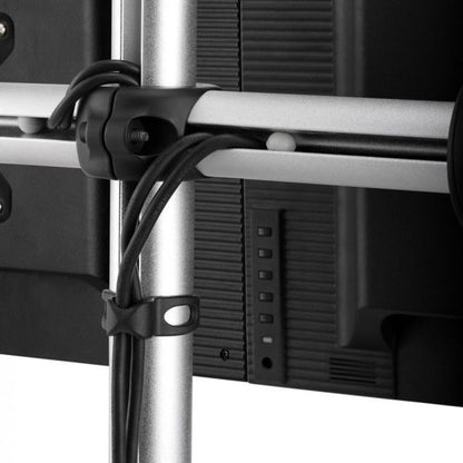 Atdec quad/triple/dual/single monitor desk mount - Freestanding base - Loads up to 17.6lb flat or 13.5lb curved - VESA 75x75 100x100