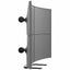 Atdec quad/triple/dual/single monitor desk mount - Freestanding base - Loads up to 17.6lb flat or 13.5lb curved - VESA 75x75 100x100