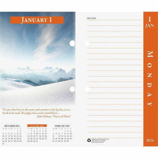 House of Doolittle Earthscapes 17-Base Desk Calendar Refill