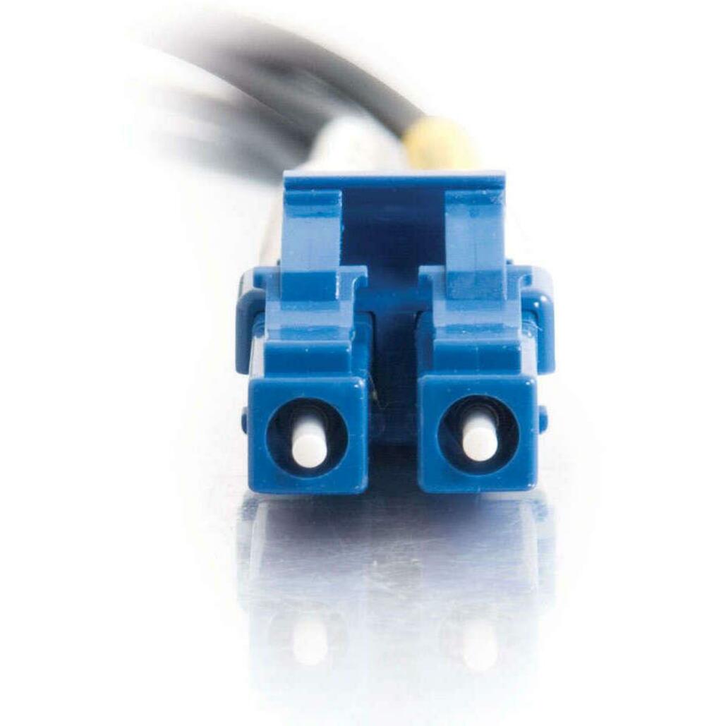 C2G-1m LC-LC 9/125 OS1 Duplex Singlemode PVC Fiber Optic Cable - Black