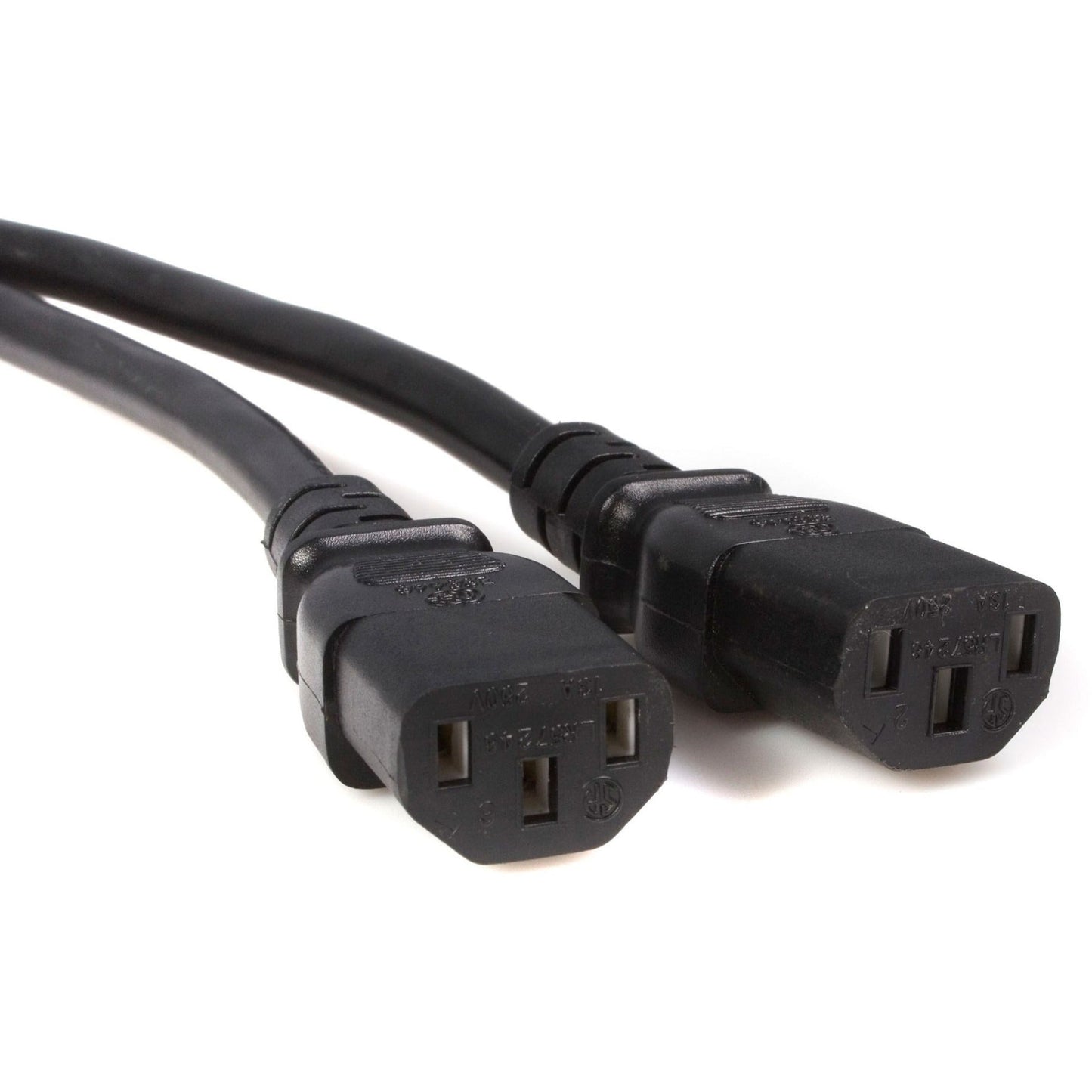 StarTech.com 10ft (3m) Power Extension Cord Splitter C14 to 2x C13 13A 250V 16AWG Computer Power Cord Extension Power Extension Cable