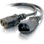 C2G 4ft 16 AWG 250 Volt Computer Power Extension Cord (IEC320C14 to IEC320C13)