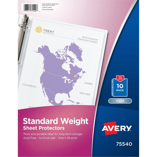 Avery&reg; Standard Weight Sheet Protectors
