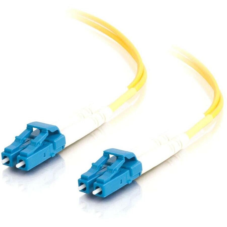 C2G 6m LC-LC 9/125 OS1 Duplex Singlemode PVC Fiber Optic Cable (USA-Made) - Yellow