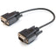 C2G 1ft DB9 M/F Extension Cable - Black