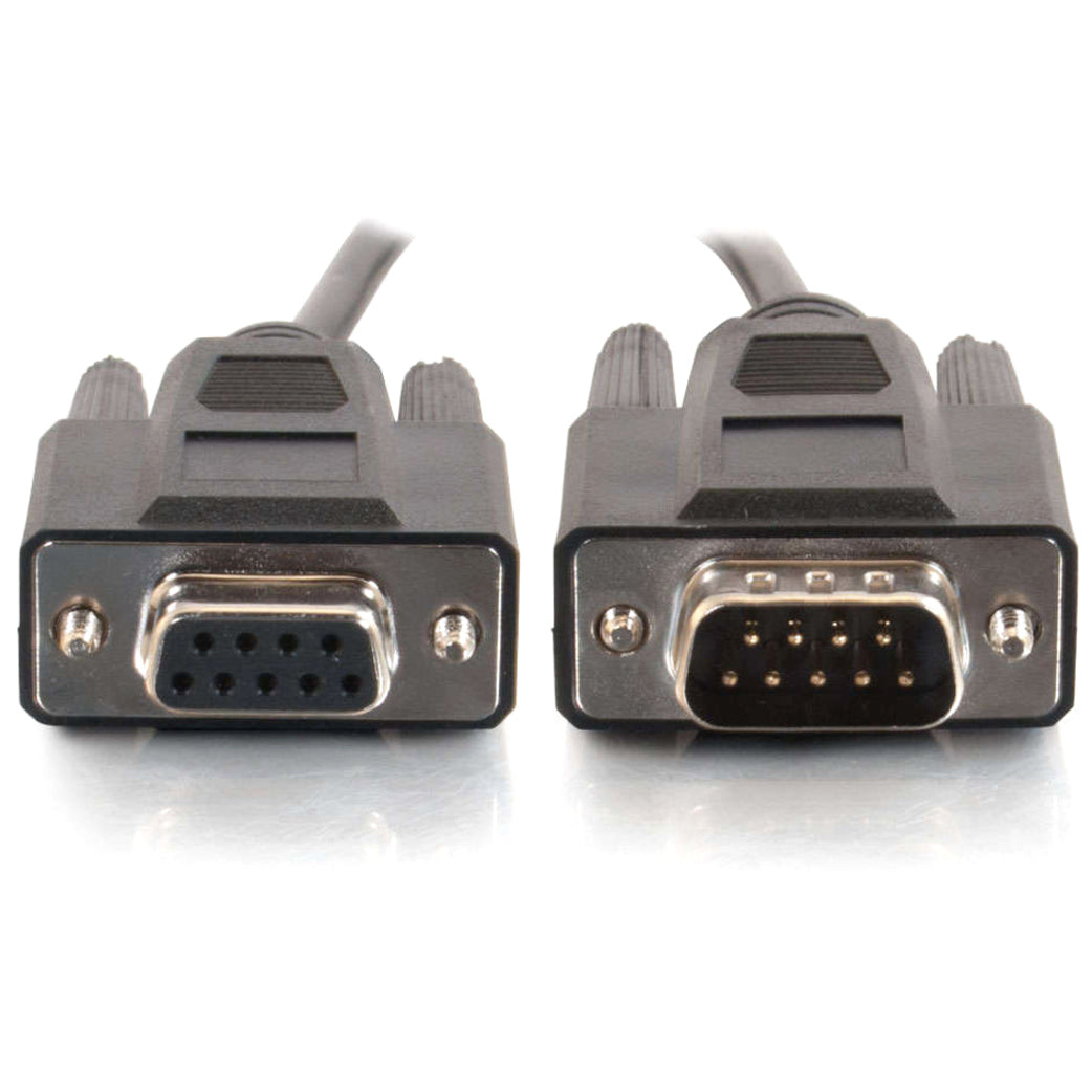 C2G 1ft DB9 M/F Extension Cable - Black