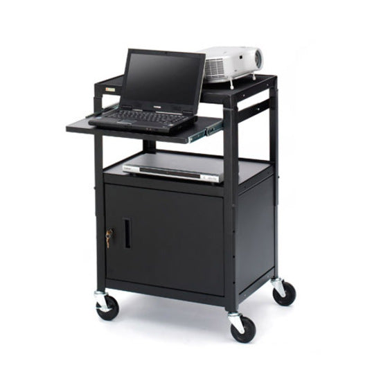 AV CABINET CART ADJ 5IN CASTERS