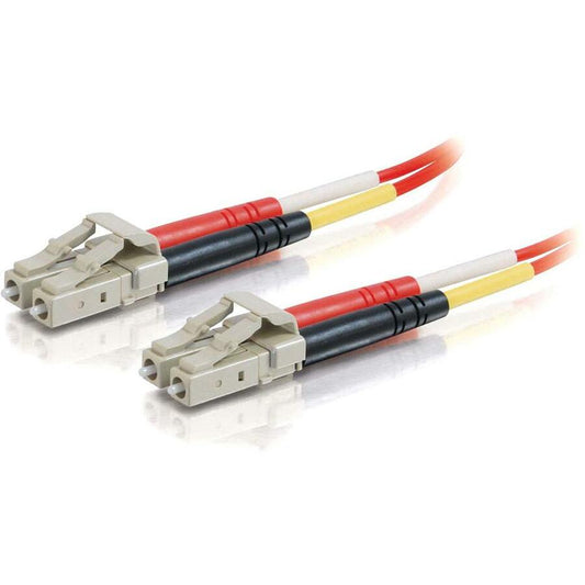 C2G-10m LC-LC 62.5/125 OM1 Duplex Multimode PVC Fiber Optic Cable - Red