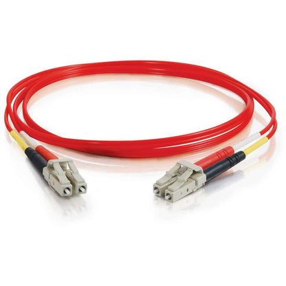 C2G-10m LC-LC 62.5/125 OM1 Duplex Multimode PVC Fiber Optic Cable - Red