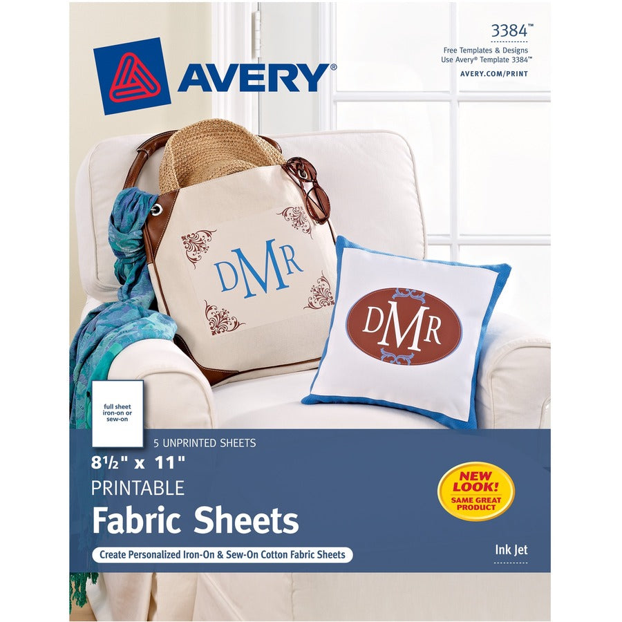 Avery&reg; Fabric Sheet - White