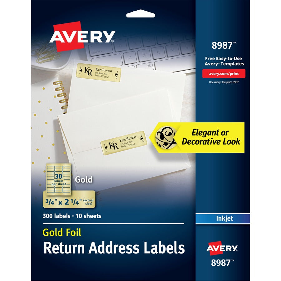 Avery&reg; Foil Mailing Labels