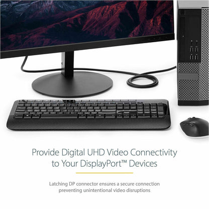 StarTech.com 15ft (5m) DisplayPort 1.2 Cable 4K x 2K UHD VESA Certified DisplayPort Cable DP Cable/Cord for Monitor w/ Latches