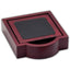 Dacasso Rosewood & Leather Coaster Set