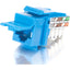 C2G 90? Cat5E RJ45 UTP Keystone Jack - Blue