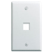 On-Q 1-Gang 1-Port Wall Plate White