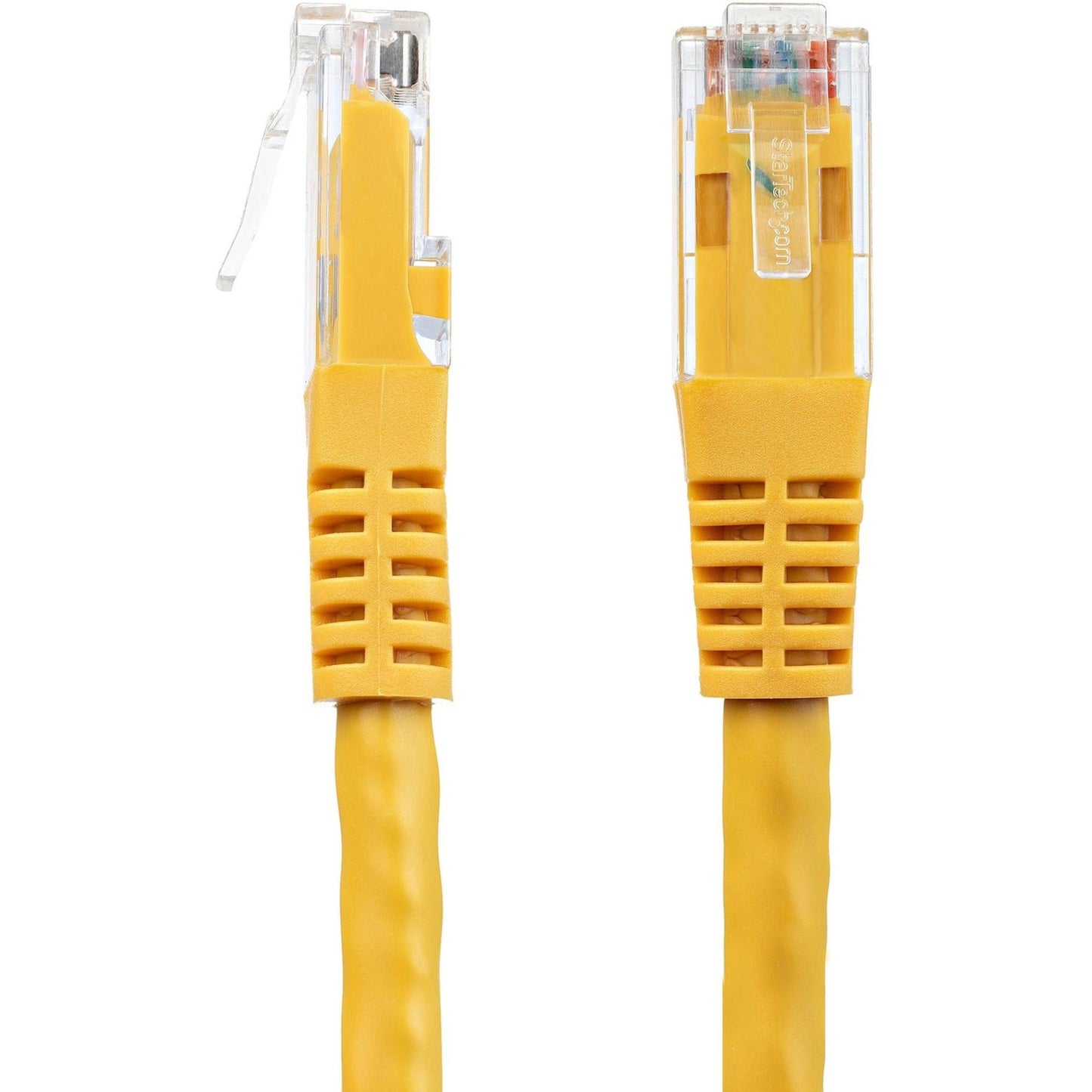 StarTech.com 50ft CAT6 Ethernet Cable - Yellow Molded Gigabit - 100W PoE UTP 650MHz - Category 6 Patch Cord UL Certified Wiring/TIA