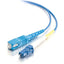 C2G-3m LC-SC 9/125 OS1 Simplex Singlemode PVC Fiber Optic Cable - Blue