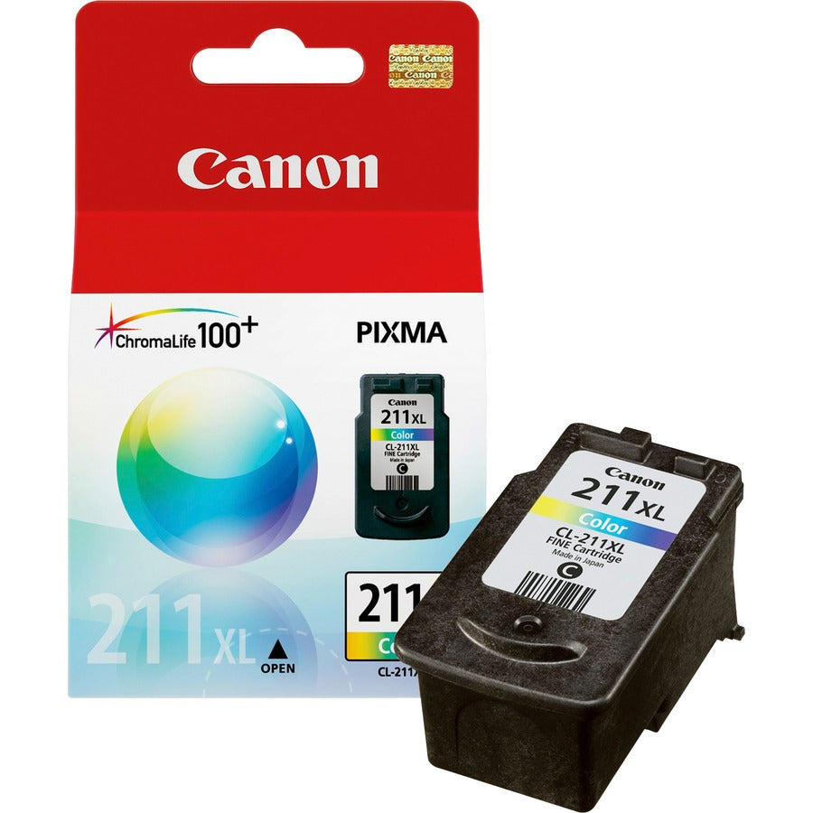 Canon CL-211XL Original Inkjet Ink Cartridge - Cyan Magenta Yellow - 1 Each