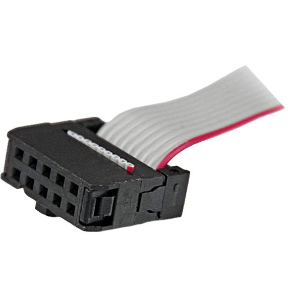 StarTech.com 9-pin Serial to 10-pin Header Slot Plate with Low Profile Bracket - Serial panel - DB-9 (M) - 10 pin IDC (F) - 23 cm