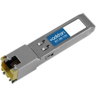 AddOn HP J8177B Compatible TAA Compliant 10/100/1000Base-TX SFP Transceiver (Copper 100m RJ-45)