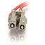 C2G-2m LC-LC 50/125 OM2 Duplex Multimode Fiber Optic Cable (Plenum-Rated) - Red