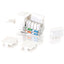 C2G 90° Cat5E RJ45 UTP Keystone Jack - White